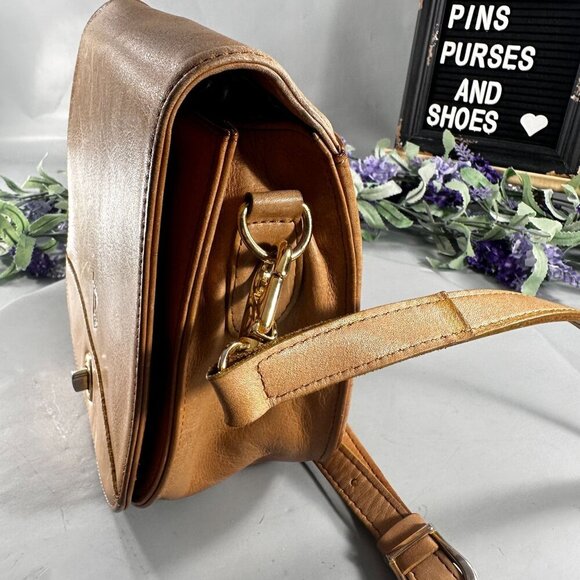 French US Equestrian Purses Riding Leather Satchel Shoulder Handbag Crossbody - Picture 4 of 16